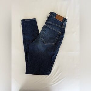 Madewell Women's Skinny Jeans - Dark Blue
